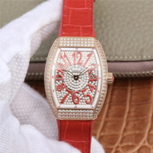 Franck Muller Vanguard ABF Factory Hot Replica Watches Red Strap - Hot Replica Watches