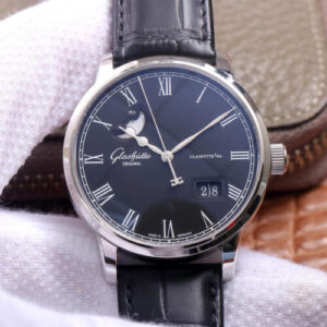 Glashutte Senator 1-36-04 V9 Factory Hot Replica Watches Black Strap - Hot Replica Watches