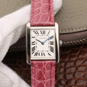 Cartier Tank K11 Factory Hot Replica Watches Pink Strap - Hot Replica Watches