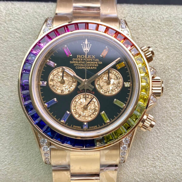 Rolex Daytona 116595 TW Factory Hot Replica Watches Colored Diamond Dial - Hot Replica Watches