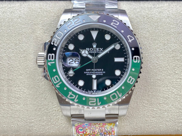 Rolex GMT Master II M126720VTNR-0001 Clean Factory Hot Replica Watches Steel Strap - Hot Replica Watches