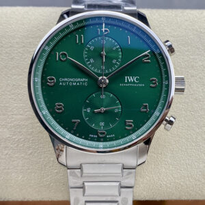 IWC Portugieser IW371615 ZF Factory Hot Replica Watches Green Dial - Hot Replica Watches