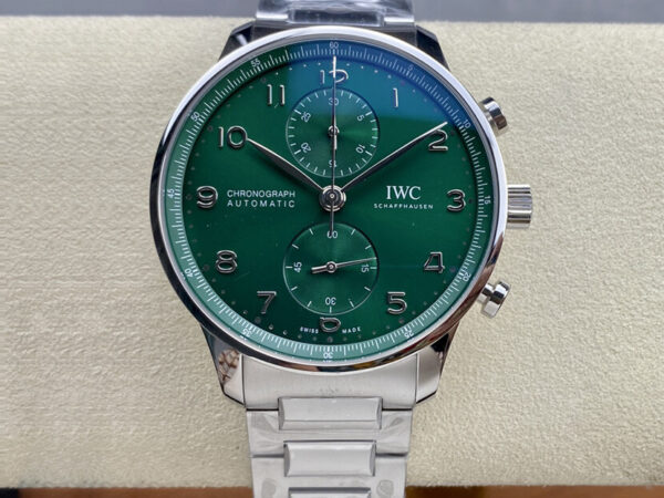 IWC Portugieser IW371615 ZF Factory Hot Replica Watches Green Dial - Hot Replica Watches