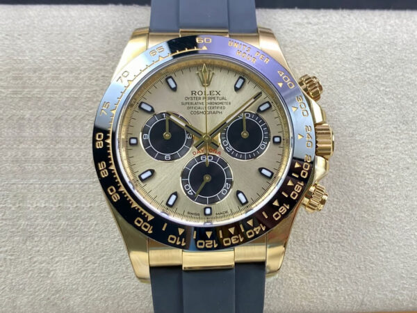Rolex Daytona M116518LN-0048 Clean Factory Hot Replica Watches Black Strap - Hot Replica Watches
