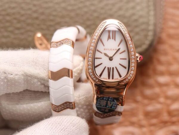 Bvlgari Serpenti 102202 BV Factory Hot Replica Watches White Dial - Hot Replica Watches