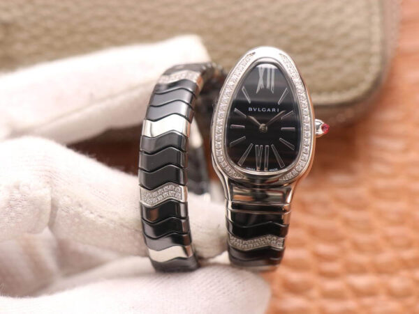 Bvlgari Serpenti 102129 BV Factory Hot Replica Watches Black Dial - Hot Replica Watches
