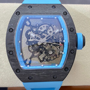 Richard Mille RM-055 BBR Factory Hot Replica Watches Blue Strap - Hot Replica Watches