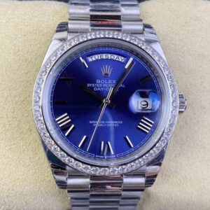 Rolex Day Date 228349RBR-0005 EW Factory Hot Replica Watches Steel Strap - Hot Replica Watches