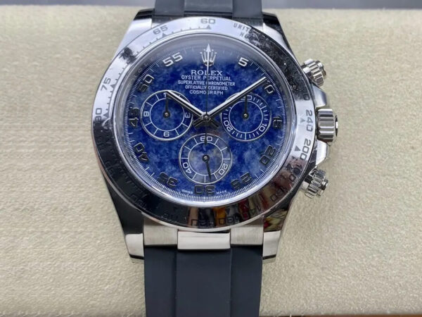 Rolex Daytona Clean Factory Hot Replica Watches Black Rubber Strap - Hot Replica Watches