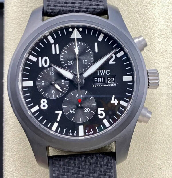 IWC Pilot IW389101 TPS Factory Hot Replica Watches Black Dial - Hot Replica Watches