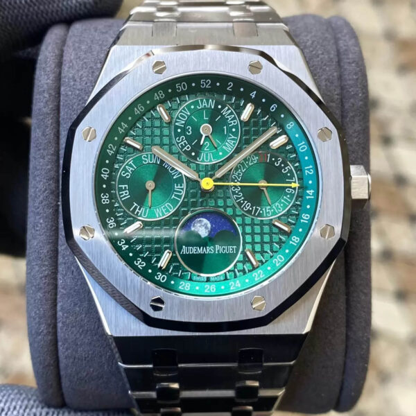 Audemars Piguet Royal Oak 26606ST.OO.1220ST.01 APS Factory Hot Replica Watches Green Dial - Hot Replica Watches