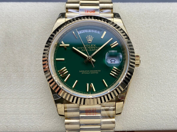 Rolex Day Date M228238-0061 GM Factory Hot Replica Watches Dark Green Dial - Hot Replica Watches