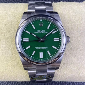 Rolex Oyster Perpetual M124300-0005 Clean Factory Hot Replica Watches Green Dial - Hot Replica Watches