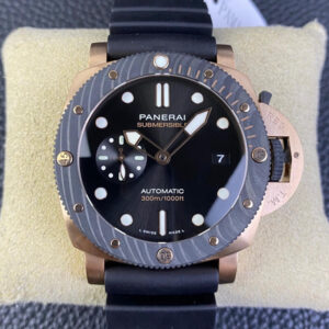 Panerai Submersible PAM01070 VS Factory Hot Replica Watches Black Strap - Hot Replica Watches
