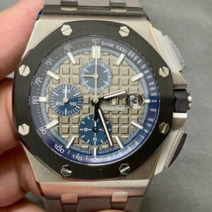 Audemars Piguet Royal Oak Offshore 26400IO.OO.A004CA.02 APF Factory Hot Replica Watches Gray Strap - Hot Replica Watches