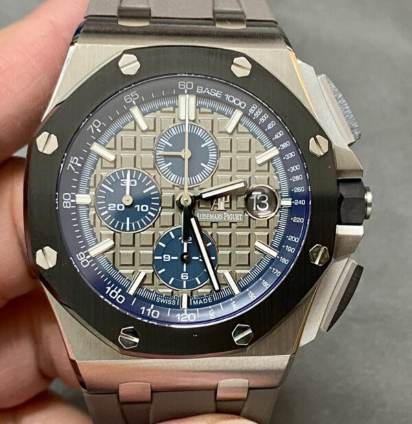 Audemars Piguet Royal Oak Offshore 26400IO.OO.A004CA.02 APF Factory Hot Replica Watches Gray Strap - Hot Replica Watches