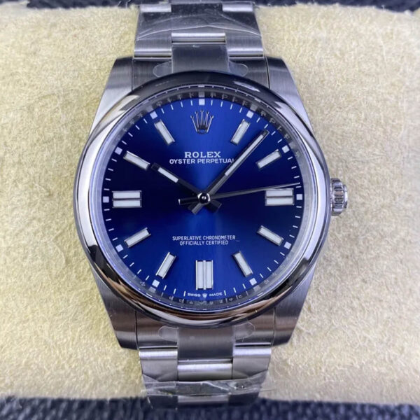 Rolex Oyster Perpetual M124300-0003 Clean Factory Hot Replica Watches Blue Dial - Hot Replica Watches