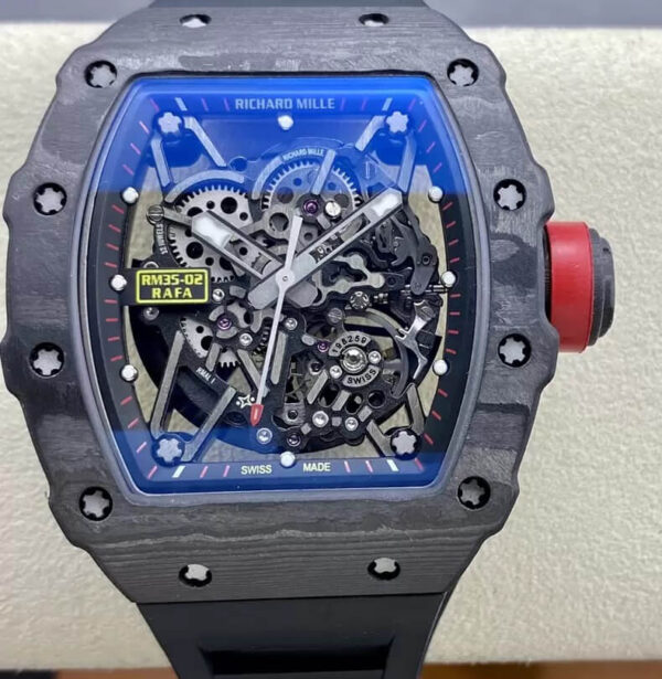 Richard Mille RM35-02 T+ Factory Hot Replica Watches Black Strap - Hot Replica Watches