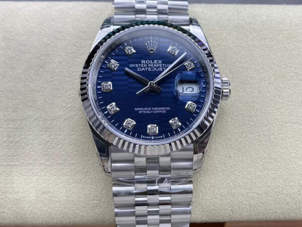 Rolex Datejust M126234-0057 VS Factory Hot Replica Watches Blue Dial - Hot Replica Watches
