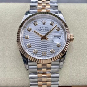 Rolex Datejust M126231-0039 VS Factory Hot Replica Watches Silver Diamond Dial - Hot Replica Watches