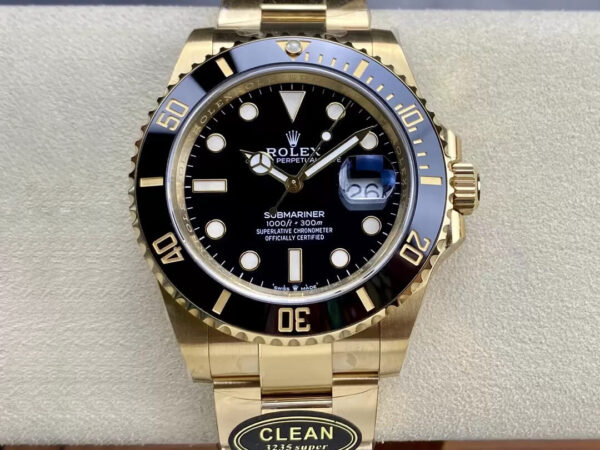 Rolex Submariner M126618ln-0002 Clean Factory Hot Replica Watches Gold Case - Hot Replica Watches