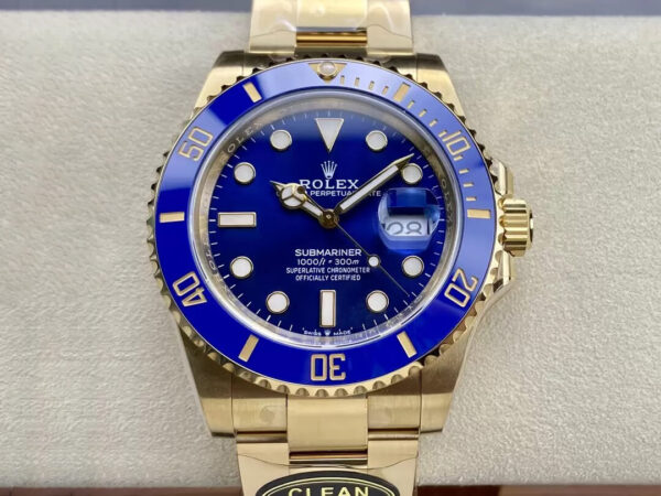 Rolex Submariner M126618lb-0002 Clean Factory Hot Replica Watches Gold Case - Hot Replica Watches