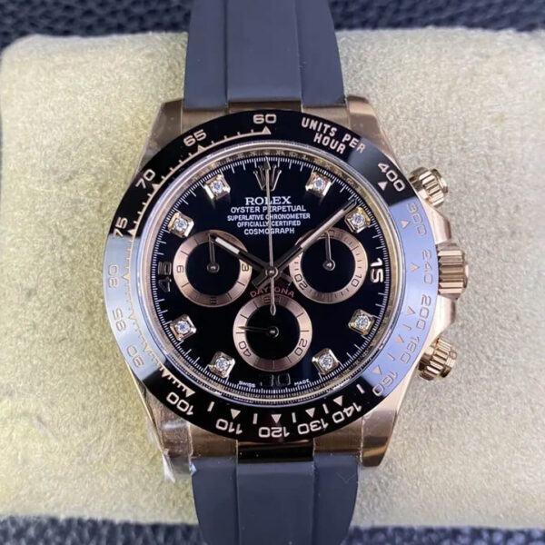 Rolex Daytona M116515ln-0057 Clean Factory Hot Replica Watches Black Strap - Hot Replica Watches