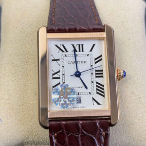Cartier Tank W5200026 AF Factory Hot Replica Watches White Dial - Hot Replica Watches