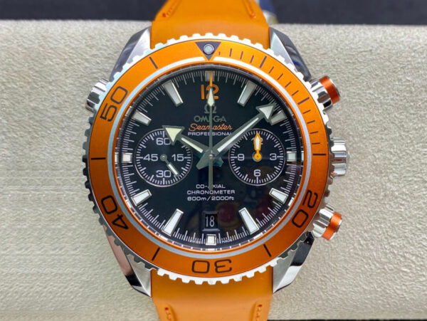 Omega Seamaster 232.32.46.51.01.001 OM Factory Hot Replica Watches Orange Strap - Hot Replica Watches