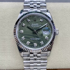 Rolex Datejust M126234-0055 VS Factory Hot Replica Watches Green Dial - Hot Replica Watches