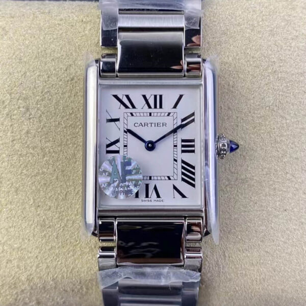 Cartier Tank WSTA0052 AF Factory Hot Replica Watches White Dial - Hot Replica Watches