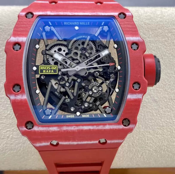 Richard Mille RM35-02 T+ Factory Hot Replica Watches Red Case - Hot Replica Watches