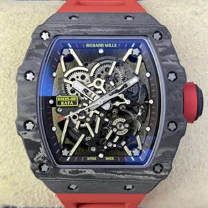 Richard Mille RM35-02 T+ Factory Hot Replica Watches Red Strap - Hot Replica Watches