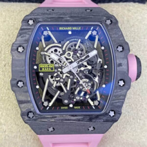 Richard Mille RM35-02 T+ Factory Hot Replica Watches Pink Strap - Hot Replica Watches