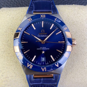 Omega Constellation 131.23.41.21.03.001 VS Factory Hot Replica Watches Blue Strap - Hot Replica Watches