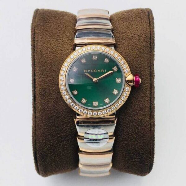 Bvlgari LVCEA BV Factory Hot Replica Watches Diamond Green Dial - Hot Replica Watches
