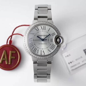 Cartier Ballon Bleu W4BB0028 AF Factory Hot Replica Watches Silver Dial - Hot Replica Watches