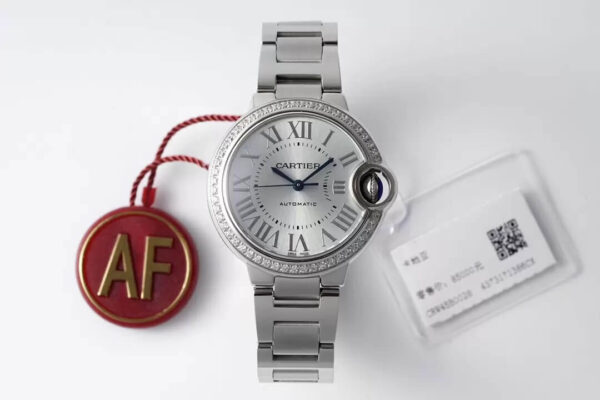 Cartier Ballon Bleu W4BB0028 AF Factory Hot Replica Watches Silver Dial - Hot Replica Watches