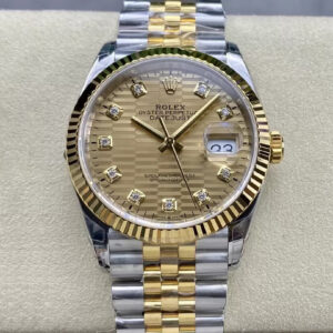 Rolex Datejust M126233-0045 VS Factory Hot Replica Watches Gold Dial - Hot Replica Watches