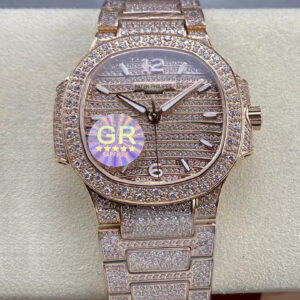 Patek Philippe Aquanaut 7118/1450R-001 GR Factory Hot Replica Watches Rose Gold Diamond - Hot Replica Watches