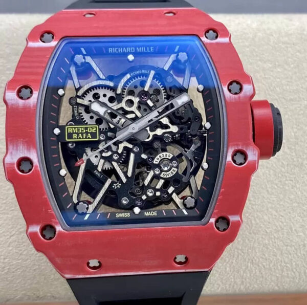 Richard Mille RM35-02 T+ Factory Hot Replica Watches Red Case - Hot Replica Watches