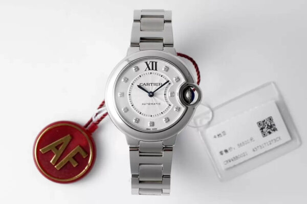Cartier Ballon Bleu WE902074 AF Factory Hot Replica Watches White Dial - Hot Replica Watches