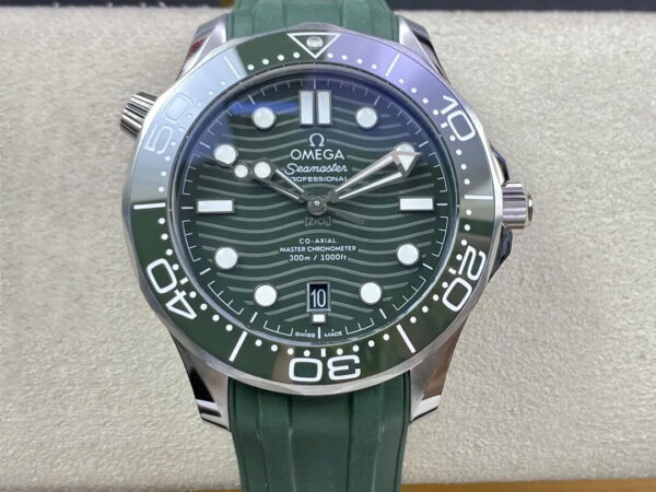 Omega Seamaster 210.32.42.20.10.001 VS Factory Hot Replica Watches Green Strap - Hot Replica Watches