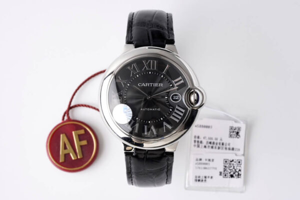 Cartier Ballon Bleu WSBB0003 AF Factory Hot Replica Watches Black Strap - Hot Replica Watches