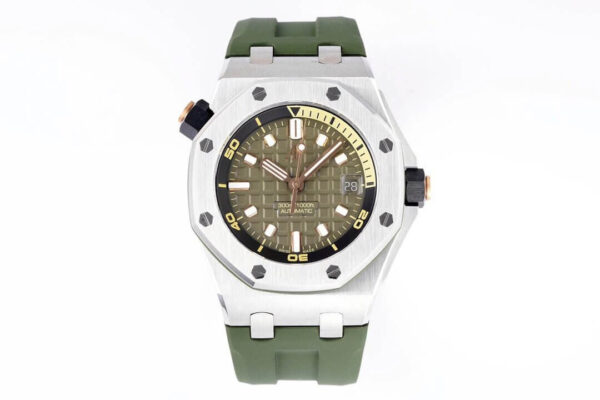 Audemars Piguet Royal Oak Offshore 15720ST.OO.A052CA.01 ZF Factory Hot Replica Watches Green Strap - Hot Replica Watches