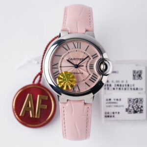 Cartier Ballon Bleu WSBB0002 AF Factory Hot Replica Watches Pink Strap - Hot Replica Watches