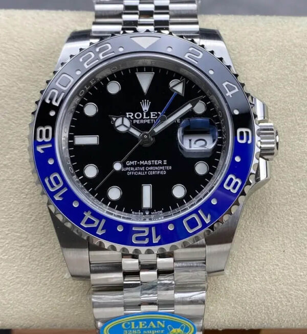 Rolex GMT Master II M126710BLNR-0002 Clean Factory Hot Replica Watches Steel Strap - Hot Replica Watches