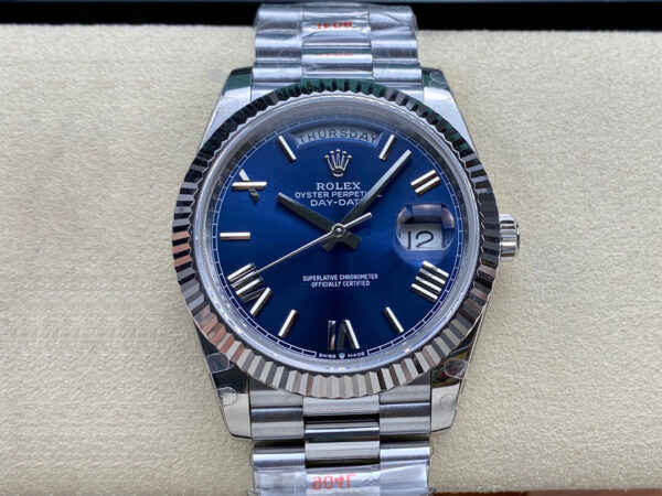 Rolex Day Date M228236-0007 GM Factory Hot Replica Watches Dark lue dial l - Hot Replica Watches