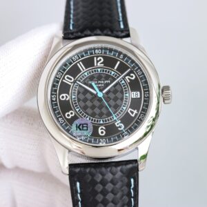 Patek Philippe Calatrava 6007G-011 GS Factory Hot Replica Watches Black Strap - Hot Replica Watches