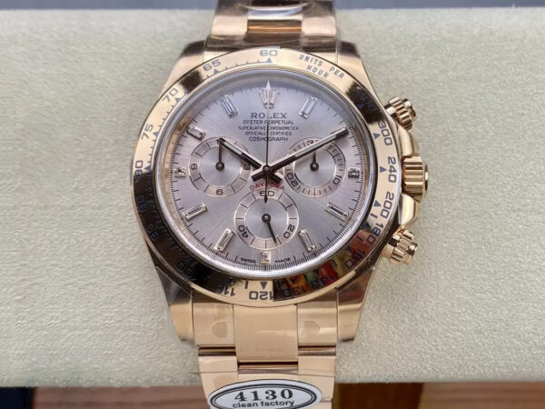 Rolex Daytona 116505 Clean Factory Hot Replica Watches Rose Gold Case - Hot Replica Watches